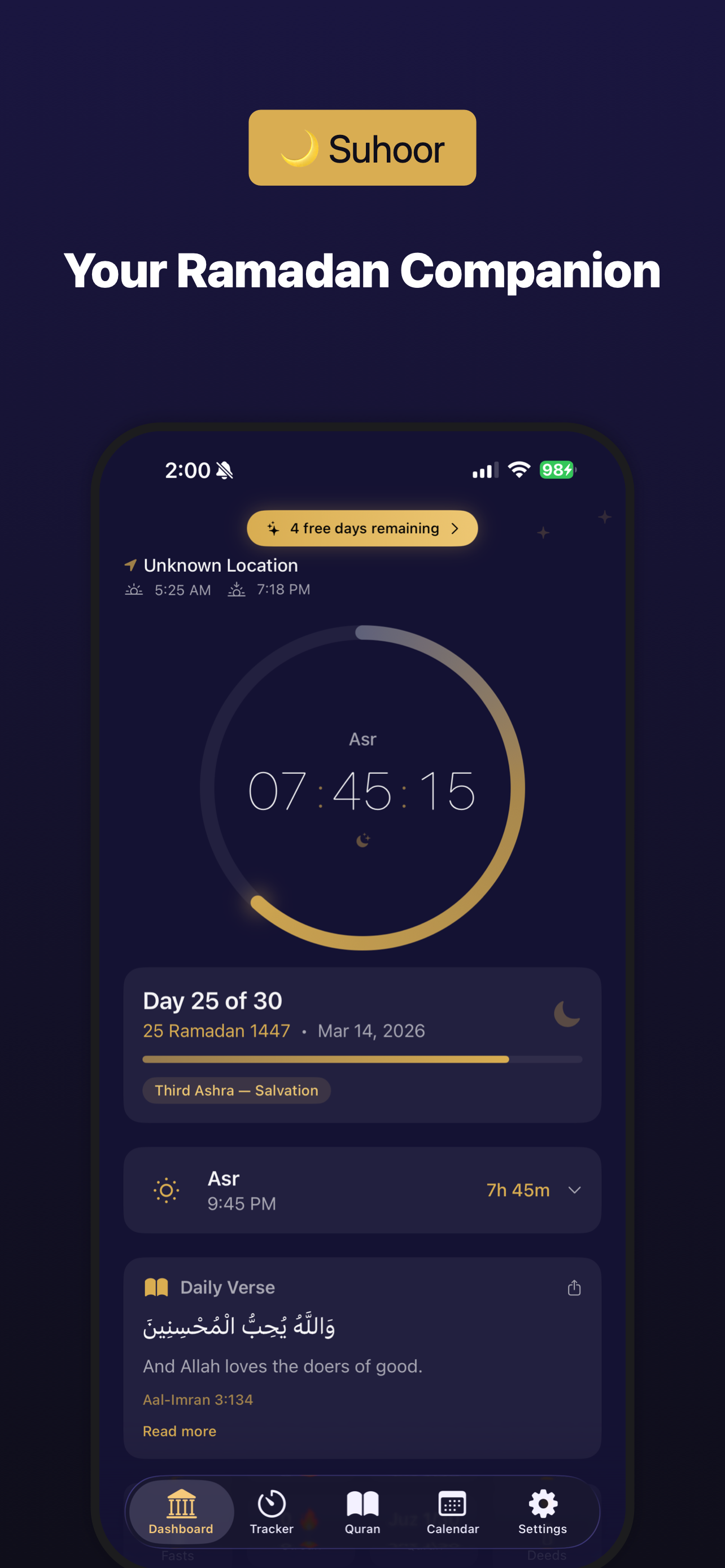 Suhoor screenshot preview